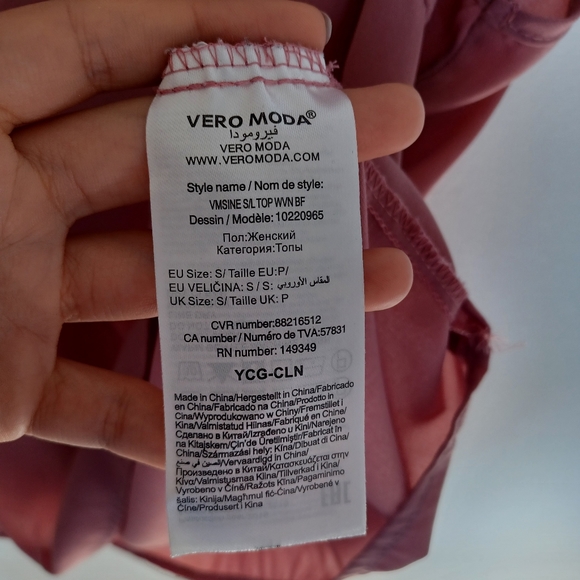 Dusty Rose Vero Moda Tank Top Blouse - Picture 12 of 14